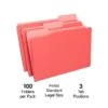 Quill Brand® File Folders, Assorted Tabs, 1/3-Cut, Legal, Red, 100/Box (741013RD) -Office Supplies Discount 033D6034 CADA 4217 BF8A507FF79EA2C1 s7