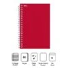 Quill Brand® Memo Books, 4" X 6", College Ruled, Assorted Colors, 50 Sheets/Pad, 5 Pads/Pack (TR11495)