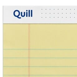 Quill Brand® Standard Series Legal Pad, 5" X 8", Wide Ruled, Canary Yellow, 50 Sheets/Pad, 12 Pads/Pack (742332) -Office Supplies Discount 0DDE81E6 2E2B 4113 BFF9C15F1955371D s7