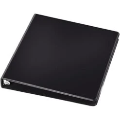 Quill Brand® Standard 1" 3 Ring Non View Binder, Black (739301) -Office Supplies Discount 103085 s7