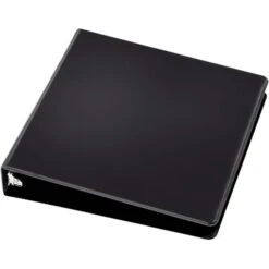 Quill Brand® Standard 1-1/2" 3 Ring Non View Binder, Black (739401) -Office Supplies Discount 103097 s7