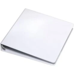 Quill Brand® Standard 1-1/2" 3 Ring Non View Binder, White (7394113) -Office Supplies Discount 103106 s7