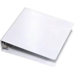 Quill Brand® Standard 2" 3 Ring Non View Binder, White (739513) -Office Supplies Discount 103118 s7