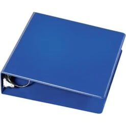 Quill Brand® Standard 3" 3 Ring Non View Binder, Dark Blue (739552) -Office Supplies Discount 103124 s7