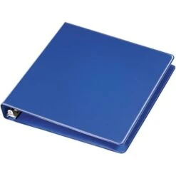 Quill Brand® Standard 1" 3 Ring Non View Binder With D-Rings, Dark Blue (758602) -Office Supplies Discount 103216 s7