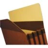 Quill Brand® Heavy Duty Reinforced File Pocket, 3 1/2" Expansion, Letter Size, Brown, 25/Box (7C1524) -Office Supplies Discount 133957 s7 2