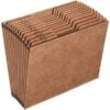Quill Brand® Heavy-Duty Reinforced Expanding File, Monthly Index, 12 Pockets, Letter Size, Brown (723314) -Office Supplies Discount 133996 s7