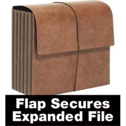 Quill Brand® Heavy-Duty Reinforced Expanding Wallets, Flap And Cord Closure, Legal Size, Brown, 10/Box (7CL1076) 7 Quill Brand® Heavy-Duty Reinforced Expanding Wallets, Flap And Cord Closure, Legal Size, Brown, 10/Box (7CL1076) -Office Supplies Discount 134011 s7