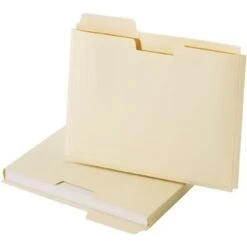 Quill Brand® File Pocket, 3/4" Expansion, Letter Size, Manila, 25/Pack (7153L25-QCC)