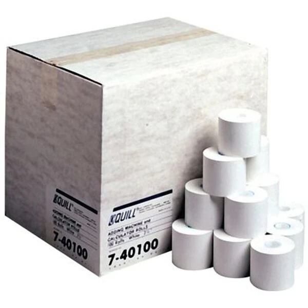 Quill Brand® Calculator/Add Machine Rolls, 2-1/4"Wx150 Ft., 100 Rolls/Carton (740100) 3 Quill Brand® Calculator/Add Machine Rolls, 2-1/4"Wx150 Ft., 100 Rolls/Carton (740100)