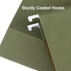 Quill Brand® Premium Reinforced 100% Recycled Hanging File Folders, 1/3-Cut, Legal Size, Green, 25/Box (76313P) -Office Supplies Discount 333455F1 F7B3 44AB A40C68F113804161 s7