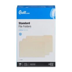 Quill Brand® 2-Ply File Folders, Assorted Tabs, 1/3-Cut, Legal Size, Manila, 100/Box (770137) -Office Supplies Discount 34360E1A 60E0 4A11 95D815AC8CFE6C9B s7