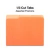 Quill Brand® File Folders, Assorted Tabs, 1/3-Cut, Letter Size, Orange, 100/Box (740913OE) -Office Supplies Discount 344E06CF A0A8 4797 BE19F169C0183B1C s7