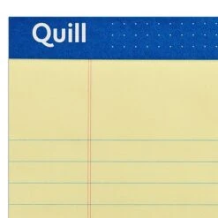 Quill Brand® Gold Signature Premium Series Legal Pad, 8-1/2" X 11", Wide Ruled, Yellow, 50 Sheets/Pad, 12 Pads/Pack (742270) -Office Supplies Discount 35B70647 62AD 48E4 BD1F5B0E93560E02 s7
