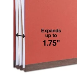 Quill Brand® 2/5-Cut Tab Pressboard Classification File Folders, 1-Partition, 4-Fasteners, Legal, Brown, 15/Box (747036) -Office Supplies Discount 391D5FD0 5CD7 4311 A2089F82479272F6 s7