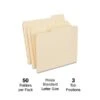 Quill Brand® Heavy-Duty Reinforced File Folders, 1/3-Cut, Letter Size, Assorted Tabs, Manila, 50/Box (71043450) -Office Supplies Discount 3BF04269 4D45 4D25 82D1DA92B965F8CD s7