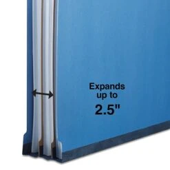 Quill Brand® End-Tab Partition Folders, 2 Partitions, 6 Fasteners, Cobalt Blue, Legal, 15/Box (749026) -Office Supplies Discount 4D63D4B8 55AE 49F4 80F45DC9F31DE94C s7