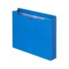Quill Brand® Reinforced File Jacket, 2" Expansion, Letter Size, Blue, 50/Box (74920BE)