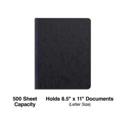 Quill Brand® Prong-Style Pressboard Covers, 8-1/2" X 11", Black (740401)