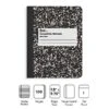 Quill Brand® Composition Notebook, 7.5" X 9.75", Wide Ruled, 100 Sheets, Black/White (TR55076) 2 Quill Brand® Composition Notebook, 7.5" X 9.75", Wide Ruled, 100 Sheets, Black/White (TR55076) -Office Supplies Discount 5B9AF454 9EF0 4D27 B151874032ABF68F s7