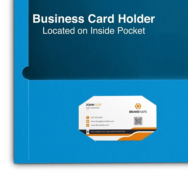 Quill Brand® 2-Pocket Folders, Assorted, 25/Box (7125AD) 4 Quill Brand® 2-Pocket Folders, Assorted, 25/Box (7125AD) - Image 2