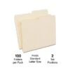 Quill Brand® File Folders, 1/2-Cut Assorted, Letter Size, Manila, 100/Box (740135) -Office Supplies Discount 64EBE34E A35C 46F3 844EBC7F31A61EEF s7