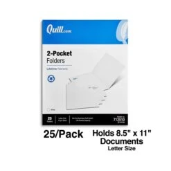 Quill Brand® 2-Pocket Folders, White, 25/Box (712510) 7 Quill Brand® 2-Pocket Folders, White, 25/Box (712510) -Office Supplies Discount 66BCA54E D618 4E10 99C3AF96F85F7075 s7