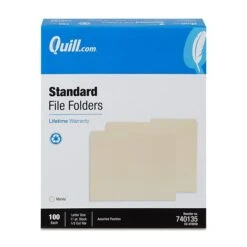 Quill Brand® File Folders, 1/2-Cut Assorted, Letter Size, Manila, 100/Box (740135) 7 Quill Brand® File Folders, 1/2-Cut Assorted, Letter Size, Manila, 100/Box (740135) -Office Supplies Discount 6F6240A9 251D 47F1 8415F724C3C3B1ED s7
