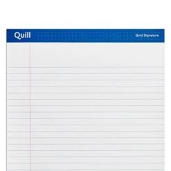 Quill Brand® Gold Signature Premium Series Legal Pad, 8-1/2" X 11", Wide Ruled, Assorted, 50 Sheets/Pad, 6 Pads/Pack (742412) -Office Supplies Discount 72FBC9E9 A2DD 4445 B03E4EFAE29C2505 s7