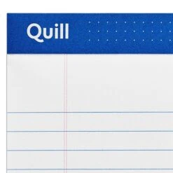 Quill Brand® Gold Signature Premium Series Legal Pad, 5" X 8", Legal Ruled, White, 50 Sheets/Pad, 12 Pads/Pack (742316) -Office Supplies Discount 7698583F 6FB7 46C6 8FF0BD120190E41E s7