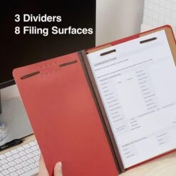 Quill Brand® 2/5-Cut Tab Pressboard Classification File Folders, 3-Partitions, 8-Fasteners, Letter, Brown, 15/Box (744036) 9 Quill Brand® 2/5-Cut Tab Pressboard Classification File Folders, 3-Partitions, 8-Fasteners, Letter, Brown, 15/Box (744036) -Office Supplies Discount 7D3CC2A6 6FB9 4F9F 968348DFE86A645D s7