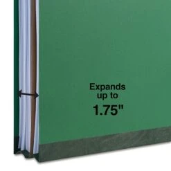 Quill Brand® 2/5-Cut Tab Pressboard Classification File Folders, 1-Partition, 4-Fasteners, Legal, Green, 15/Box (747034) -Office Supplies Discount 8045F1B9 5A50 4CA6 8EB19CA6BE88343F s7