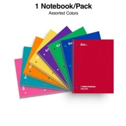 Quill Brand® 1-Subject Notebook, 8" X 10.5", College Ruled, 70 Sheets, Assorted (27498M) -Office Supplies Discount 81B3D813 B49C 49C1 AD4DFBD2C9230942 s7