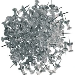 Quill Brand® Push Pins, Clear, 100/Pack (11172-QC)