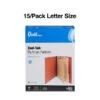 Quill Brand® End-Tab Partition Folders, 2 Partitions, 6 Fasteners, Chestnut Brown, Letter, 15/Box (748036)