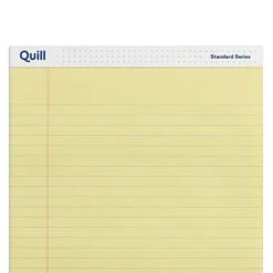 Quill Brand® Standard Series Legal Pad, 8-1/2" X 11", Wide Ruled, Canary Yellow, 50 Sheets/Pad, 12 Pads/Pack (740022) 11 Quill Brand® Standard Series Legal Pad, 8-1/2" X 11", Wide Ruled, Canary Yellow, 50 Sheets/Pad, 12 Pads/Pack (740022) -Office Supplies Discount 8F5F5B10 B5C7 42CE 8C7F0E2CE41F370B s7
