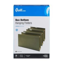 Quill Brand® Reinforced 5-Tab Box Bottom Hanging File Folders, 3" Expansion, Legal Size, Dark Green, 25/Box (730056) -Office Supplies Discount 942B72F2 21A8 4FB7 B65D22C02BCD5468 s7