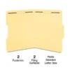 Quill Brand® 1/3-Cut Assorted 2-Fastener Folders, Letter, Yellow, 50/Box (7354YW) 1 Quill Brand® 1/3-Cut Assorted 2-Fastener Folders, Letter, Yellow, 50/Box (7354YW) -Office Supplies Discount 9E66B222 BBF2 470D BA37F5E555225E45 s7