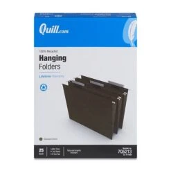 Quill Brand® 100% Recycled 3-Tab Hanging File Folders, Letter Size, Green, 25/Box (7Q5213) -Office Supplies Discount A575DC35 C31D 4D90 A581E866D49E367D s7