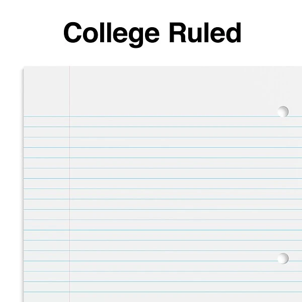 Quill Brand® 1-Subject Notebook, 8" X 10.5", College Ruled, 70 Sheets, Black (TR27499) 4 Quill Brand® 1-Subject Notebook, 8" X 10.5", College Ruled, 70 Sheets, Black (TR27499) - Image 2