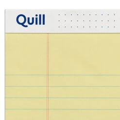 Quill Brand® Standard Series Legal Pad, 8-1/2" X 11", Wide Ruled, Canary Yellow, 50 Sheets/Pad, 12 Pads/Pack (740022) 10 Quill Brand® Standard Series Legal Pad, 8-1/2" X 11", Wide Ruled, Canary Yellow, 50 Sheets/Pad, 12 Pads/Pack (740022) -Office Supplies Discount B6A8C12C 2640 4B78 81F46118B4A8BB1B s7