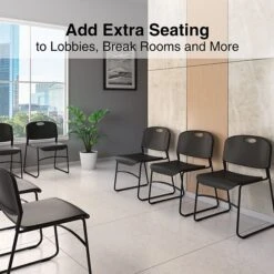 Quill Brand® Resin Student/School Chair, Black, 4/Pack (51475) -Office Supplies Discount B8CB3298 8F22 4135 8CACCF343F104F3A s7