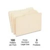 Quill Brand® Premium Reinforced File Folders, Assorted Tabs, 1/3-Cut, Legal Size, Manila, 100/Box (771137) -Office Supplies Discount BEC25B25 6B38 4A93 9775EC01D0DC1979 s7