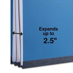Quill Brand® 2/5-Cut Pressboard Classification Folders With Pockets, 2 Partitions, 6-Fasteners, Letter, Blue, 15/Box (736026) 8 Quill Brand® 2/5-Cut Pressboard Classification Folders With Pockets, 2 Partitions, 6-Fasteners, Letter, Blue, 15/Box (736026) -Office Supplies Discount C1033869 212D 47F6 B048E2C92681A06B s7