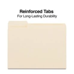 Quill Brand® Left Position File Folders, 1/3-Cut, Letter Size, Manila, 100/Box (730040) -Office Supplies Discount D3873B88 B6B0 47D9 895FE49F45A405A7 s7