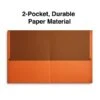 Quill Brand® 2-Pocket Folders, Orange, 25/Box (712580) -Office Supplies Discount DA71EED9 3F37 4082 A05D648B854FB129 s7