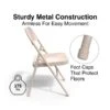 Quill Brand® Metal Folding Chairs, Taupe, 4/Pack (51503) -Office Supplies Discount DF55F8F2 251C 4876 8DD6FA0FC4BA216B s7