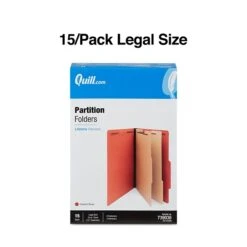 Quill Brand® 2/5-Cut Tab Pressboard Classification File Folders, 2-Partitions, 6-Fasteners, Legal, Brown, 15/Box (7-39036) 7 Quill Brand® 2/5-Cut Tab Pressboard Classification File Folders, 2-Partitions, 6-Fasteners, Legal, Brown, 15/Box (7-39036) -Office Supplies Discount E53E872B 5D92 4D98 84323F69373669EA s7