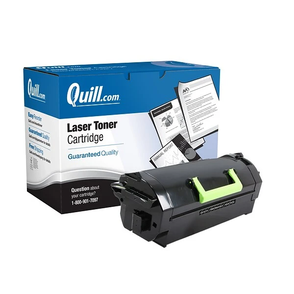 Quill Brand® Remanufactured Black Standard Yield Toner Cartridge Replacement For Lexmark 521 (52D1000) (Lifetime Warranty) 3 Quill Brand® Remanufactured Black Standard Yield Toner Cartridge Replacement For Lexmark 521 (52D1000) (Lifetime Warranty)