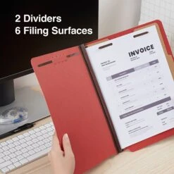 Quill Brand® End-Tab Partition Folders, 2 Partitions, 6 Fasteners, Chestnut Brown, Letter, 15/Box (748036) 9 Quill Brand® End-Tab Partition Folders, 2 Partitions, 6 Fasteners, Chestnut Brown, Letter, 15/Box (748036) -Office Supplies Discount F0376937 D834 42C5 8434A2908987373F s7